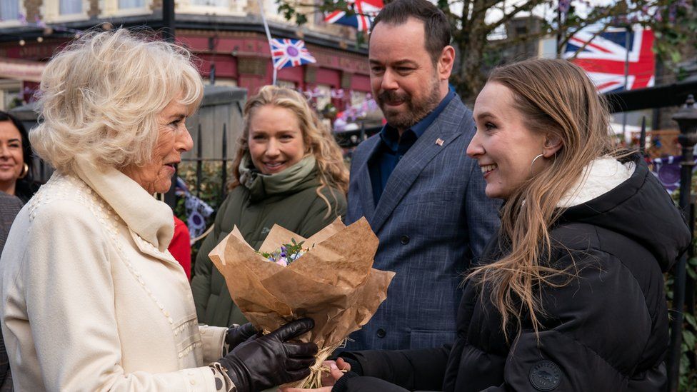 The Duchess of Cornwall meets Maddy Hill, Danny Dyer and Rose Ayling-Ellis