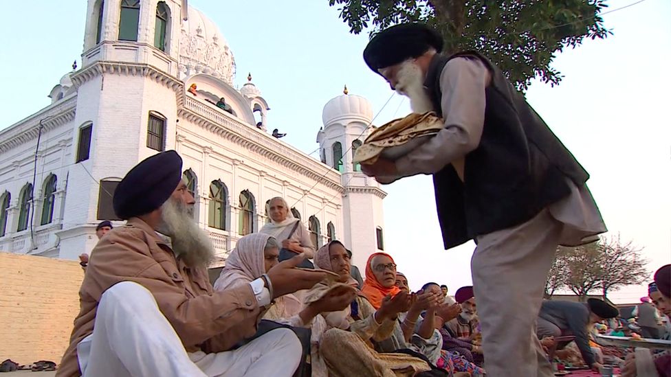 Sikhs at the Gurdwara Darbar Sahib Kartarpur