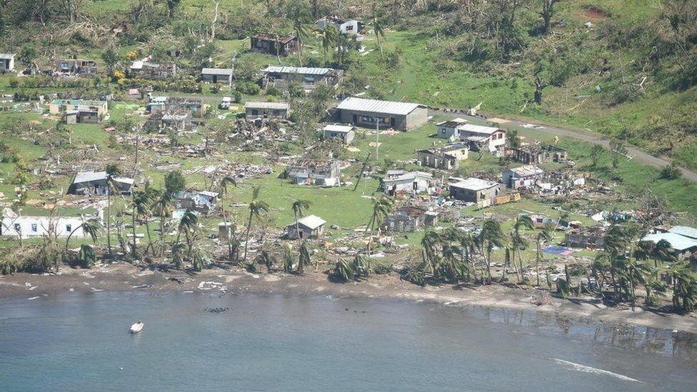 Tweet by the Republic of Fiji of devastation caused by Cyclone Winston, on 22 February 2016