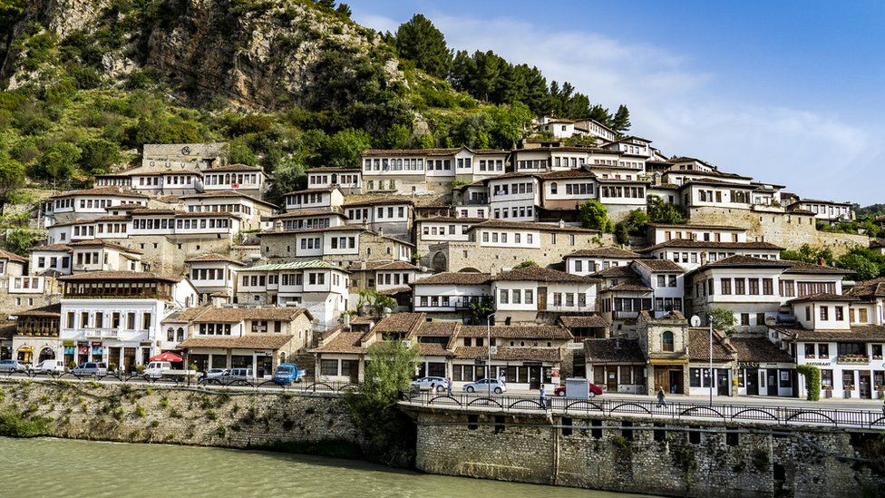 The city of Berat in Albania