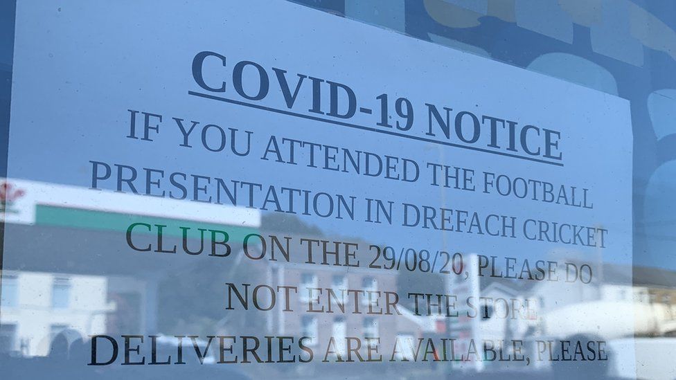 Signs have been placed on the club