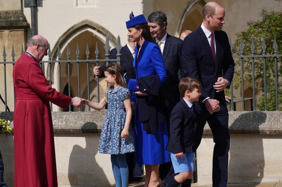 The Prince and Princess of Wales with Princess Charlotte and Prince Louis