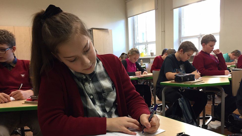 Secondary school pupils in Estonia