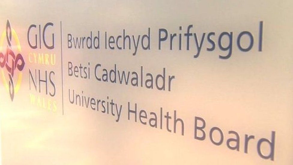 Betsi Cadwaladr health board sign