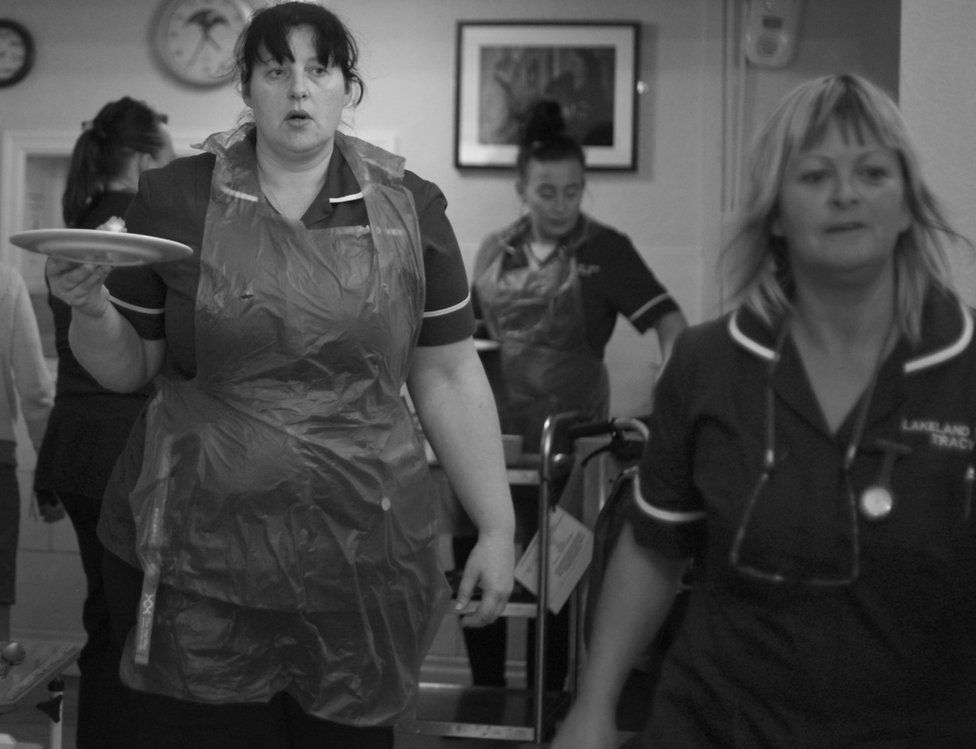 Nurses in Cardiff.