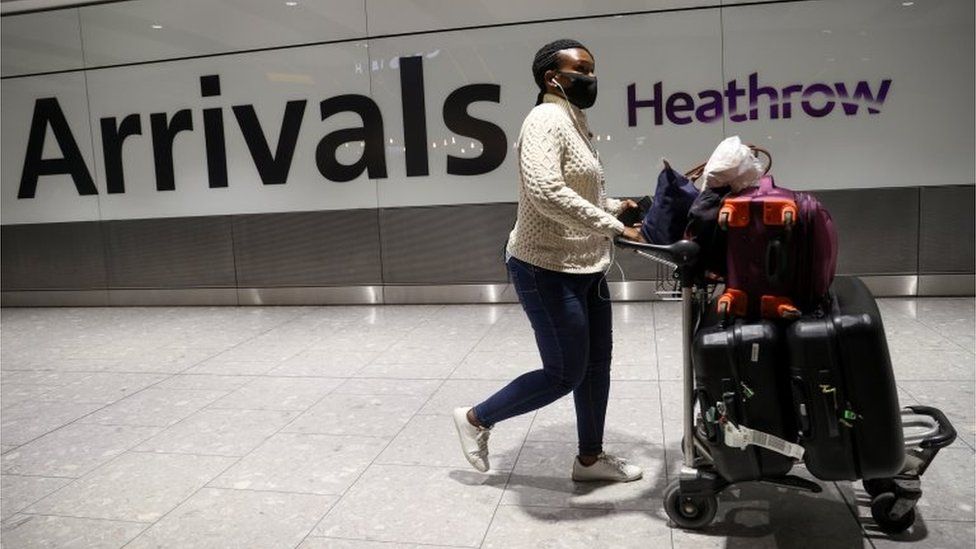 Heathrow arrivals passenger