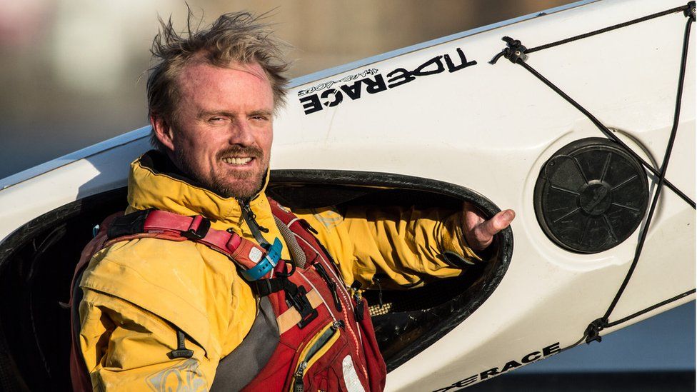 Woman sets out to finish brother's kayak challenge - BBC News