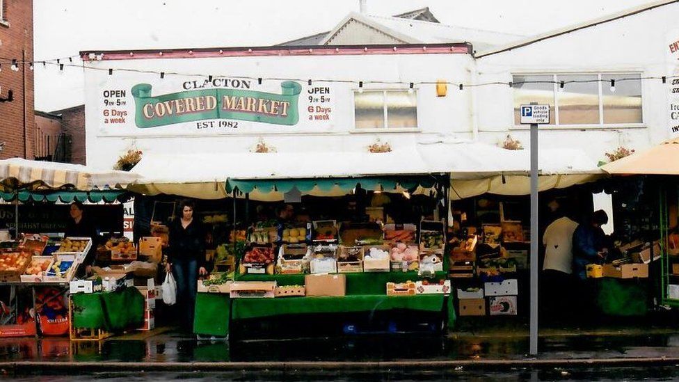 Clacton market 1985