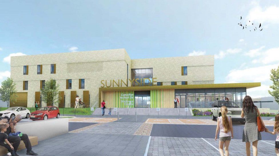 An artist impression of the healthcare centre on the Sunnyside site