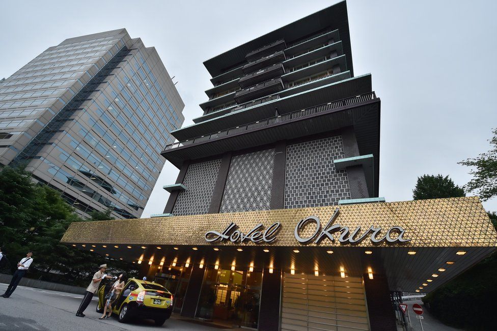 Exterior shot of the Hotel Okura 31 August 2015