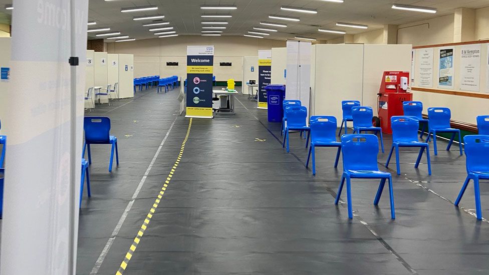 Cambridge Chesterton Indoor Bowling Club set up as vaccination centre