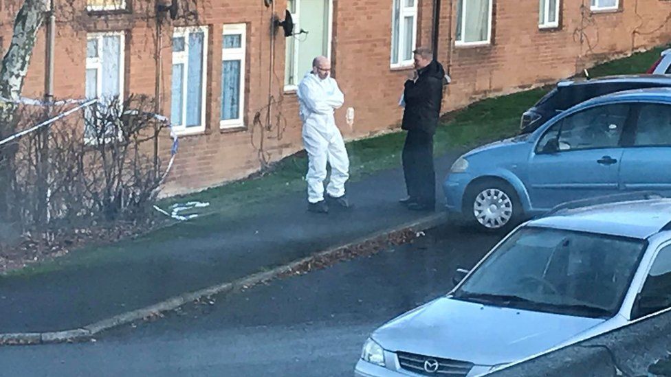 Police in Chepstow Close, Willenhall, Coventry