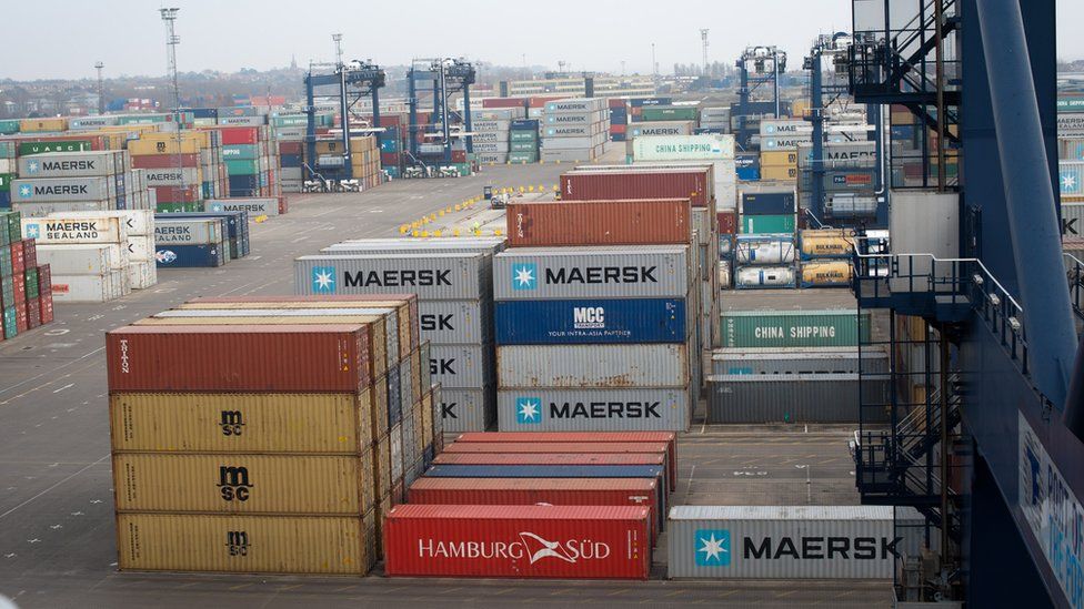 Felixstowe container port, 2015