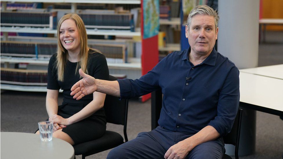 Sir Keir Starmer and Sarah Edwards