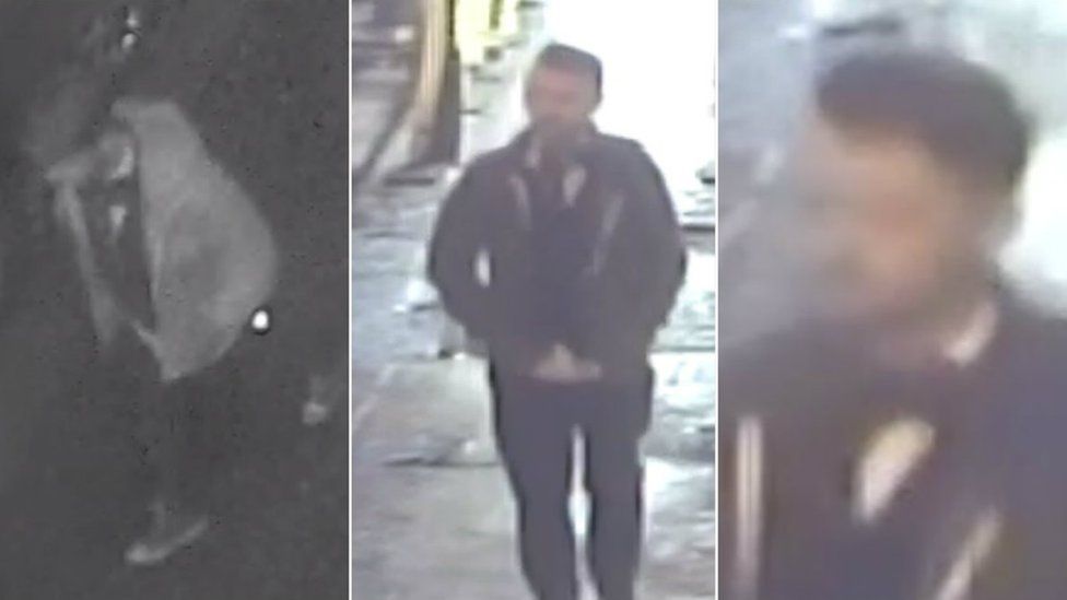 CCTV images of man police are trying to trace