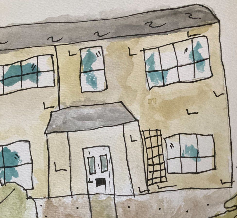 Riseley artist, 11, 'overwhelmed' with house drawing requests - BBC News