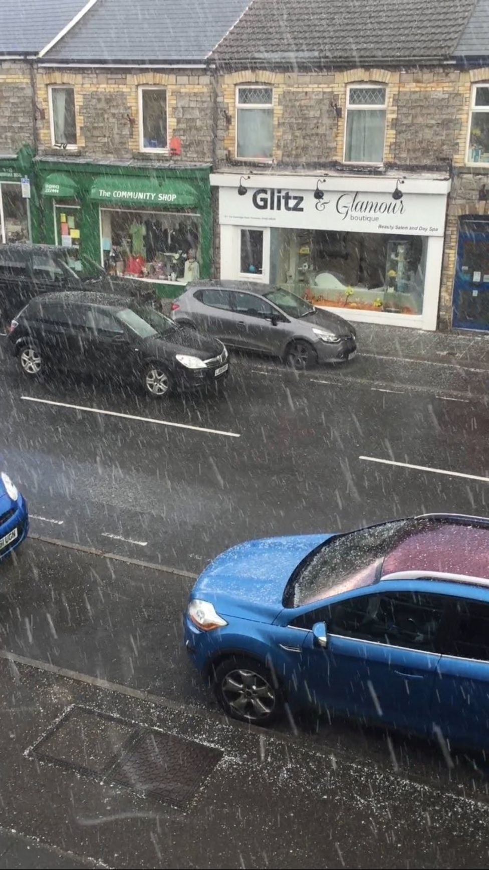 April snow showers across UK BBC News