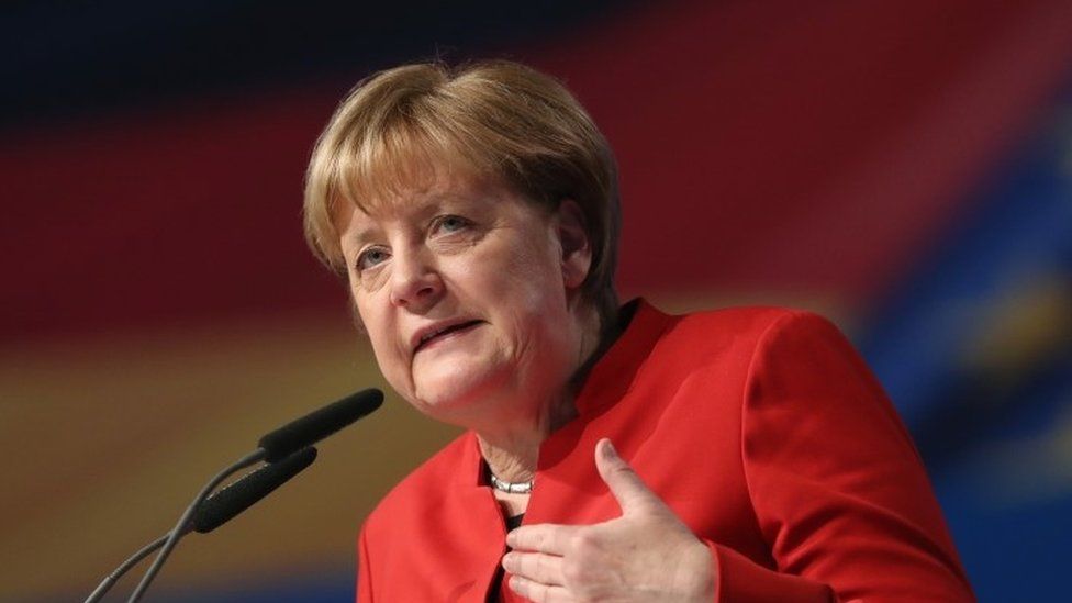 Angela Merkel at CDU Congress in Essen, 6 December