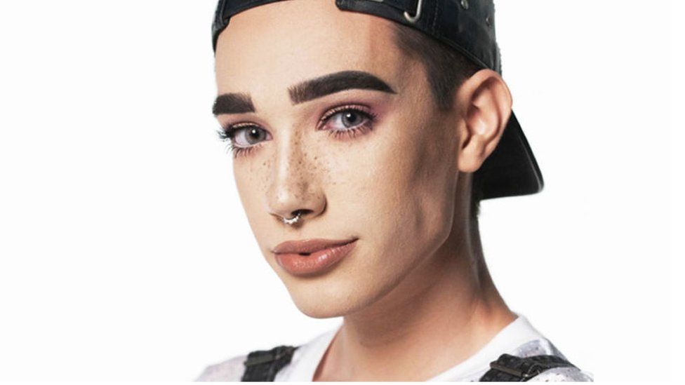 This is a photo of the first male spokesperson for CoverGirl cosmetics.
