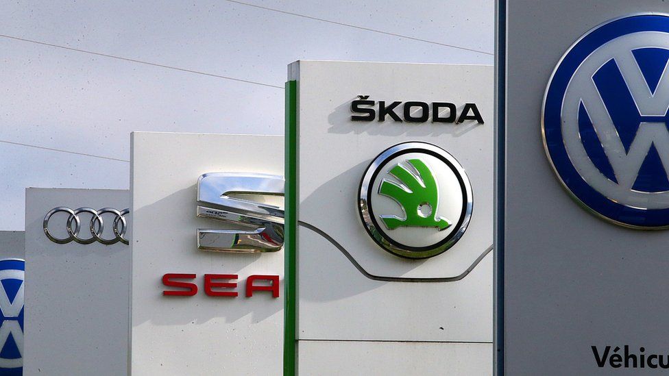 VW, Audi, Seat and Skoda logos