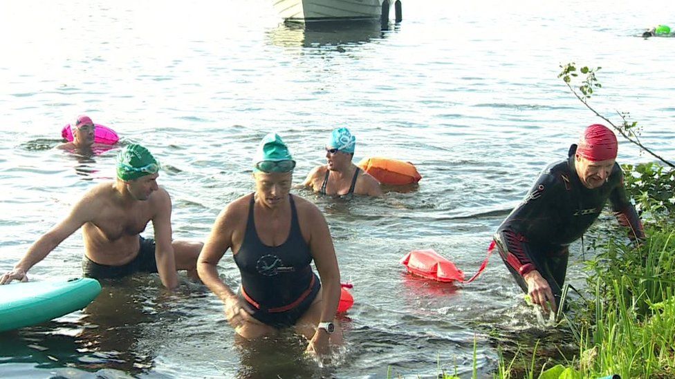 Henley River Thames protest swim