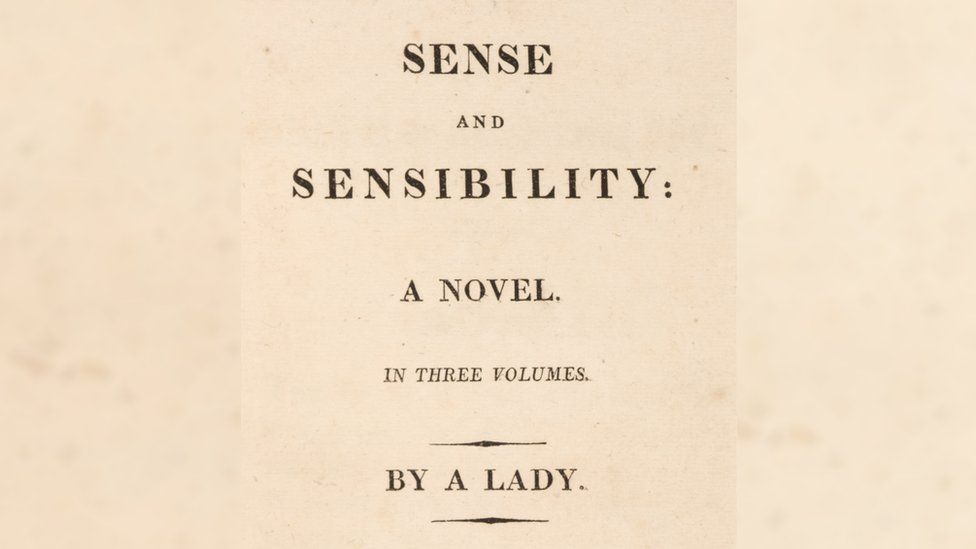 Cover of first edition of Jane Austen novel
