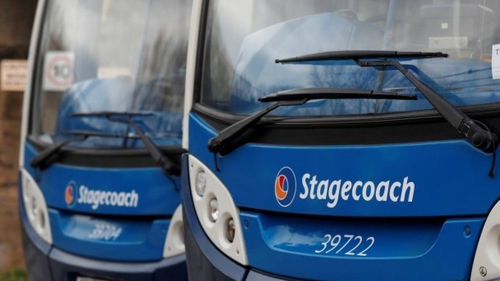Two Stagecoach buses