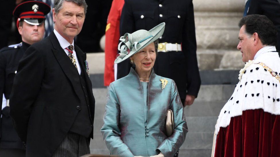 Princess Anne and her husband Timothy Laurence