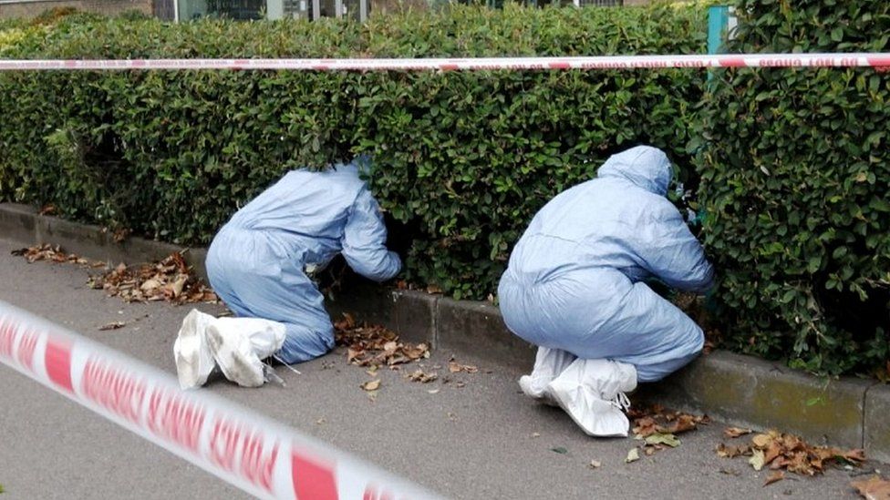 Forensic officers in Pollards Hill