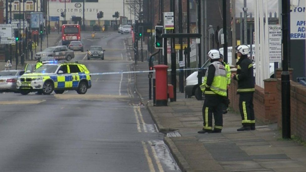 Marton Road in Middlesbrough shut over gas explosion fears BBC News