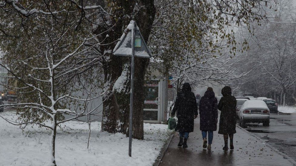 Snow in Lviv