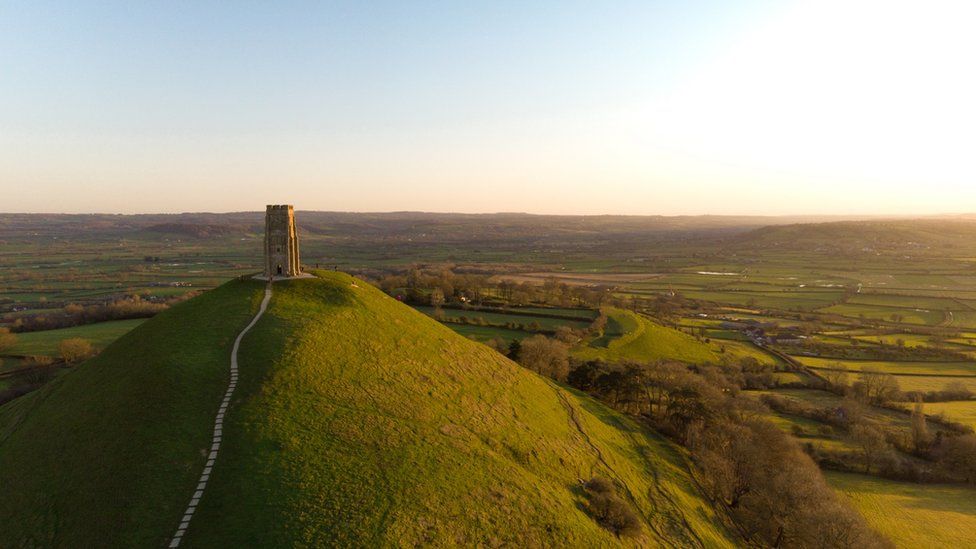 Glastonbury Tor and the Somerset Levels