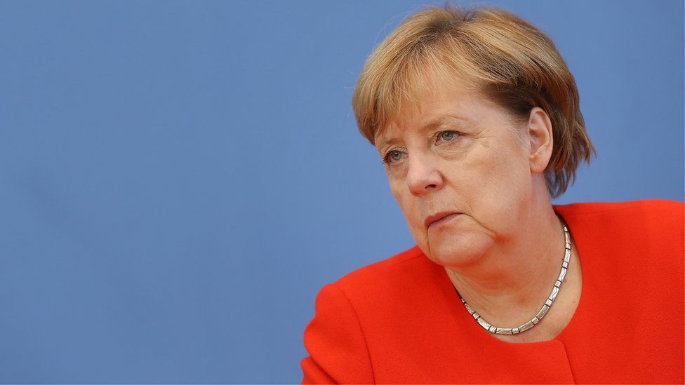 Image shows German chancellor Angel Merkel