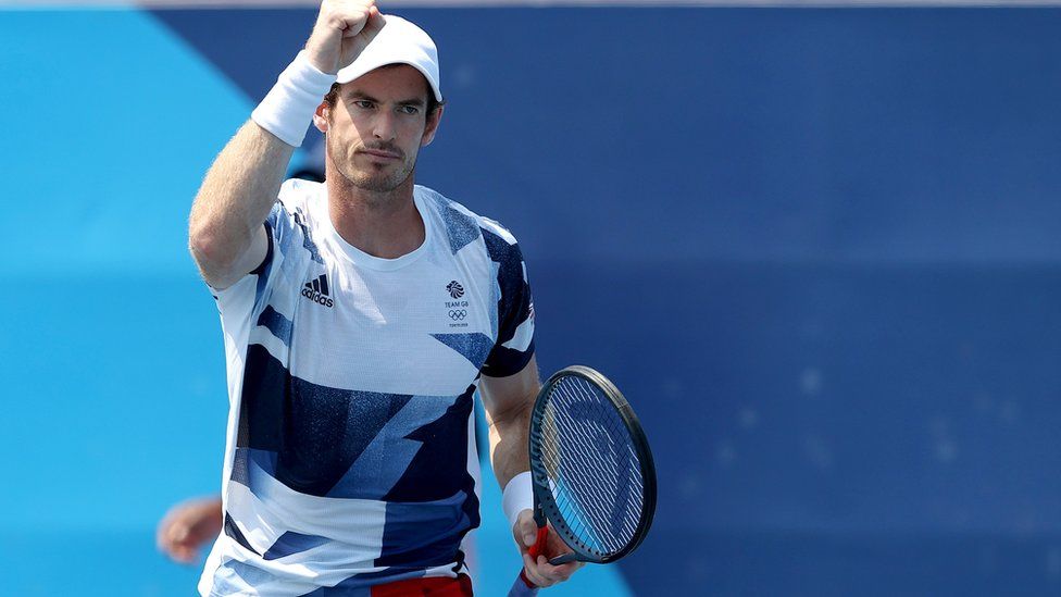 Andy Murray at the Tokyo Olympics