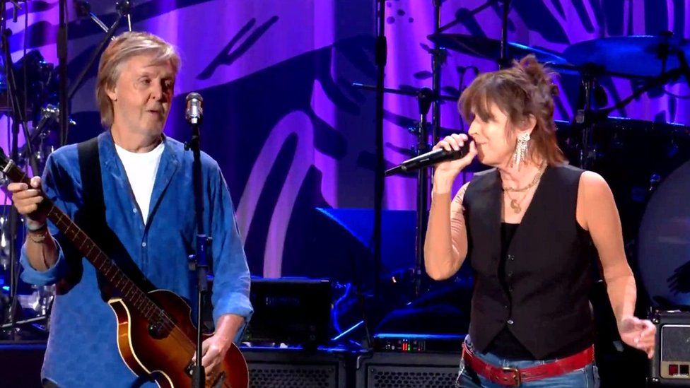 Sir Paul McCartney and Chrissie Hynde