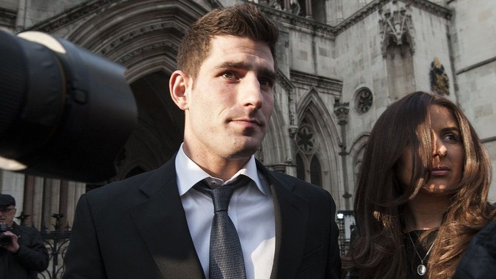 Ched Evans outside the Court of Appeal