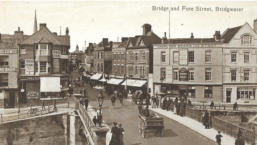 Vintage postcard depicting Bridgwater