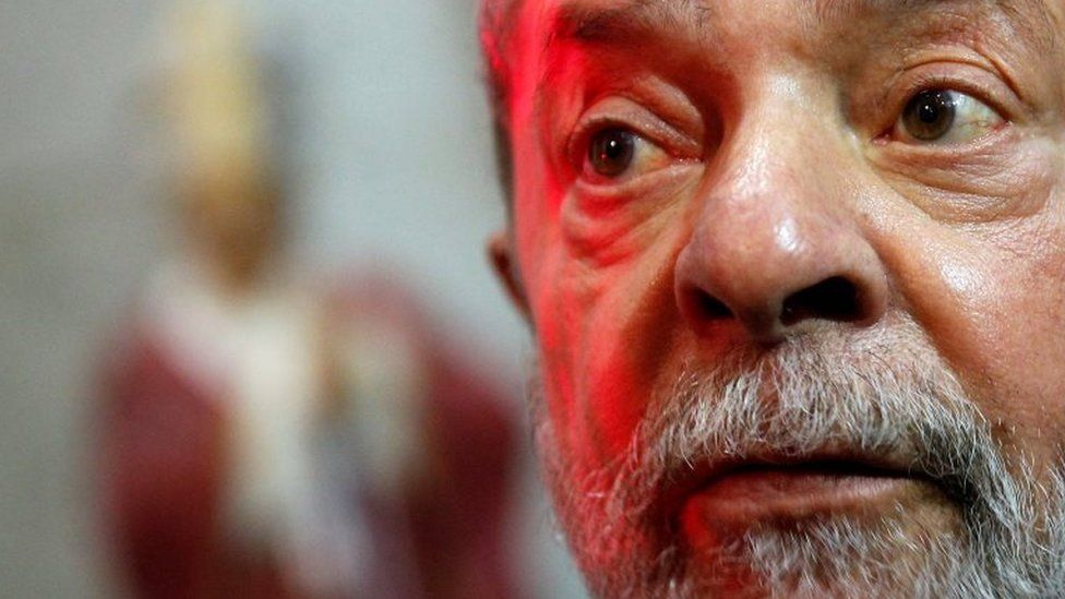 Brazil"s former president Luiz Inacio Lula da Silva attends the funeral of Cardinal and Archbishop of Sao Paulo Dom Paulo Evaristo Arns at Se Cathedral in Sao Paulo, Brazil, on 15 December 2016.