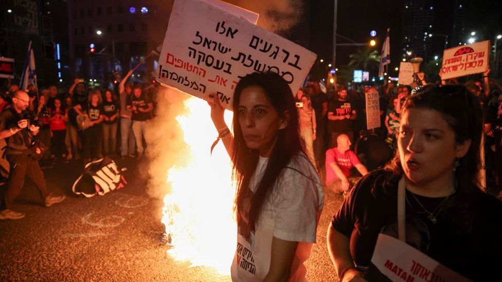 anti-Netanyahu demonstration