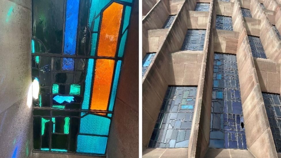 Damage to Coventry Cathedral's window