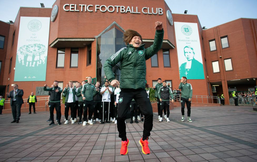 Scenes At Celtic Park... - BBC Sport