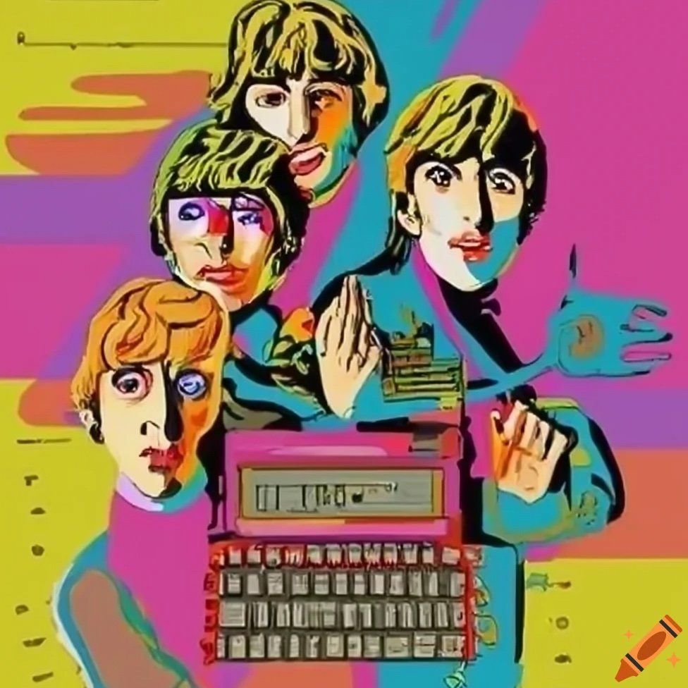 The Beatles - AI-rendered image