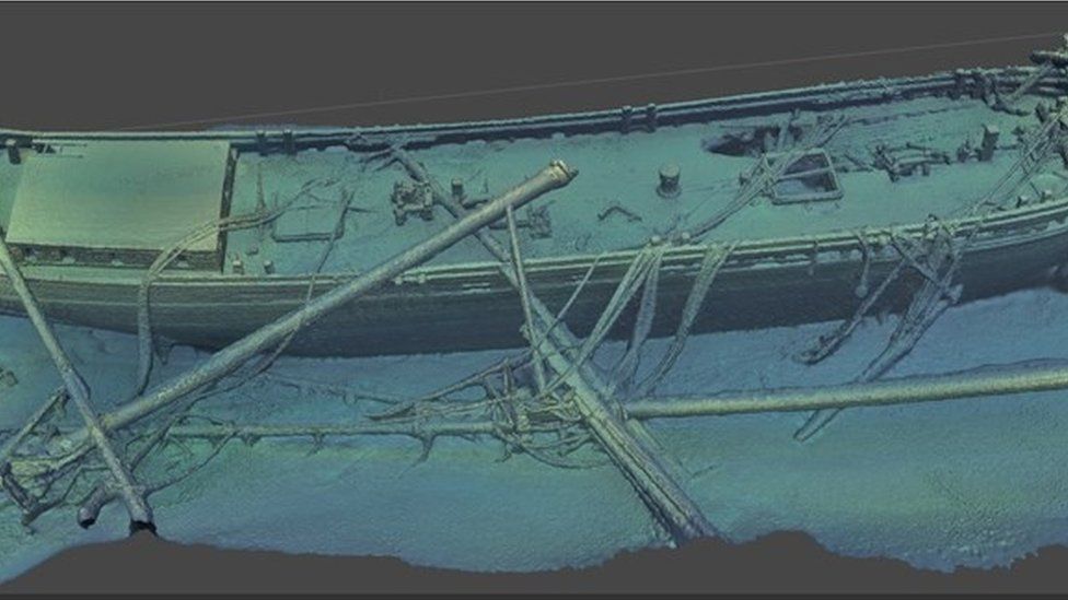 Shipwreck: Ship called Trinidad found in Lake Michigan - BBC Newsround