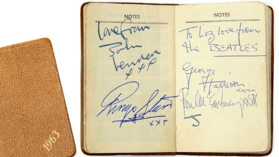 Beatles autographs