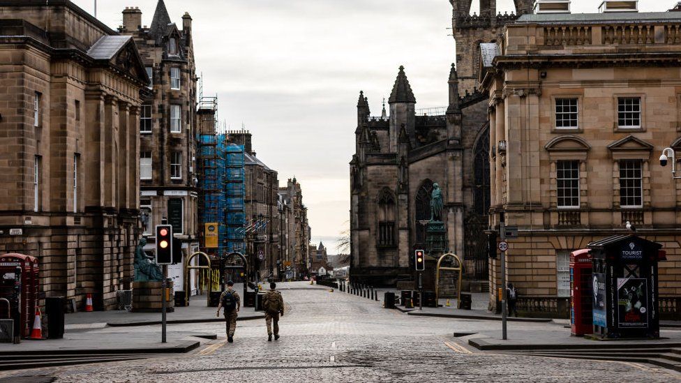 deserted Royal Mile