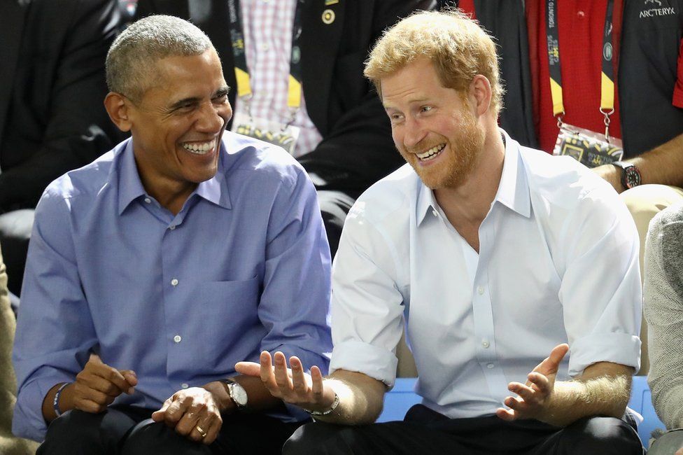 Brack Obama and Prince Harry