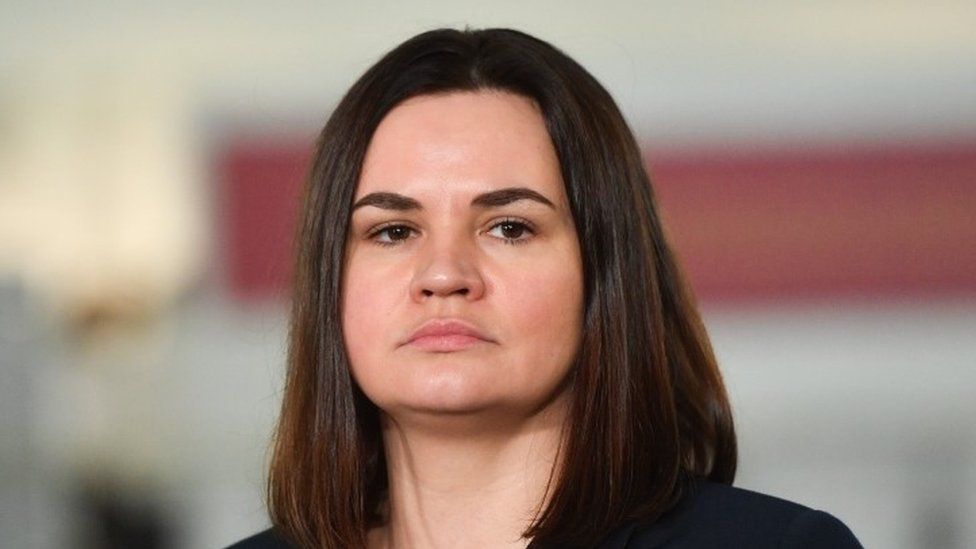 Светлана Тихановская в польском парламенте - январь 2023 года