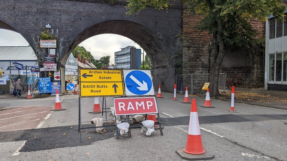 Coventry trade site 'almost a nogo area' due to roadworks BBC News