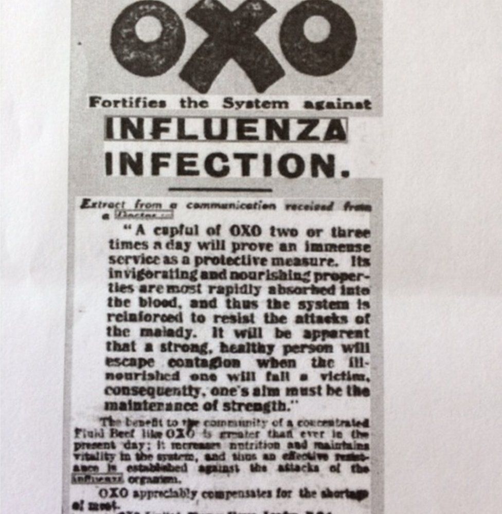 Oxo advert in a newspaper