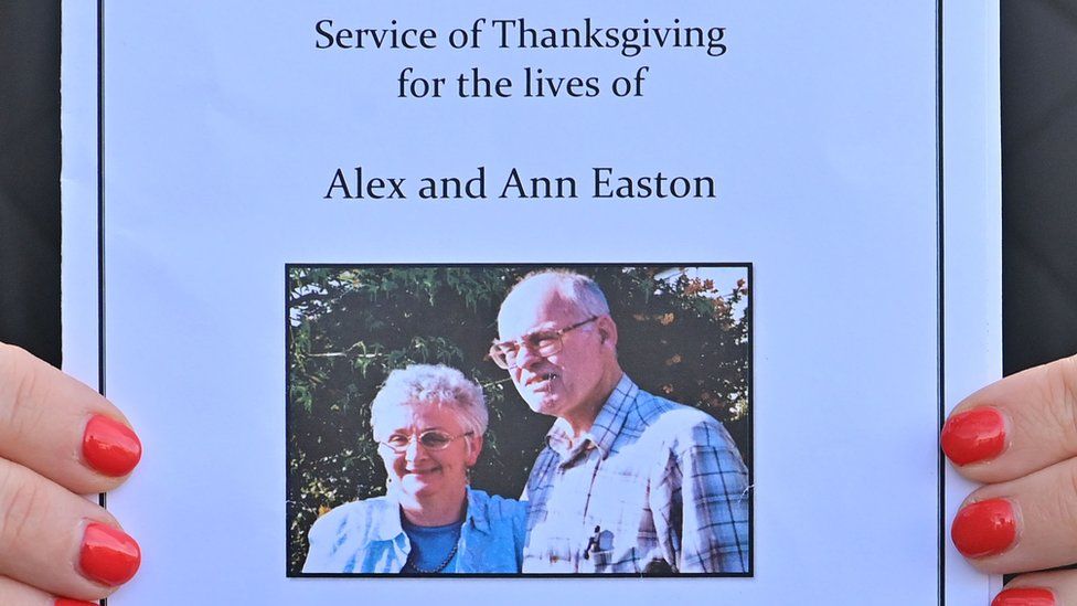Funeral of Alec and Ann Easton
